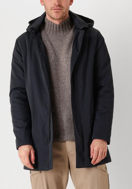 Donkerblauwe PROFUOMO Parka's OUTERW RAINC MGNT LNG - large