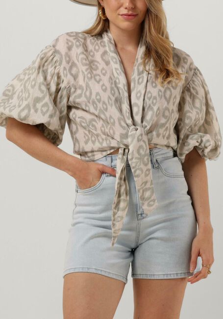 Groene MR MOOD Blouses MRS MABE TOP PRINTED - large