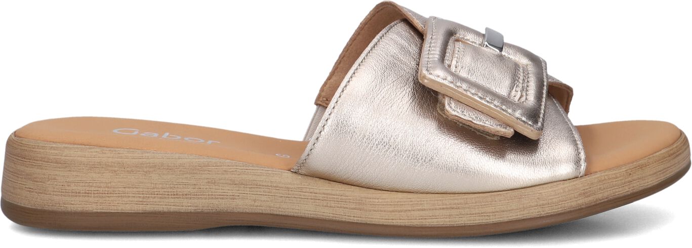 Gabor Slippers
Dames 731.3, Maat: 37, Materiaal: Leer, Kleur: Goudkleurig afbeelding 1