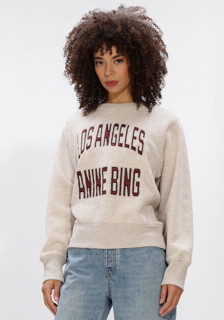 Zand ANINE BING Sweater HARRY SHRUNKEN SWEATSHIRT LA OATMEAL MELANGE - large