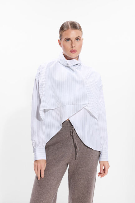 Witte MARGAUX LONNBERG Blouses BIRD CHEMISE - large