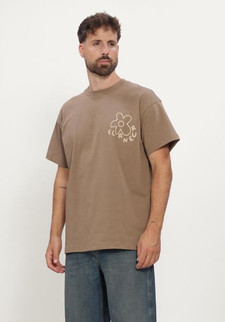 Bruine FLANEUR T-shirt BLOSSOM T-SHIRT - large