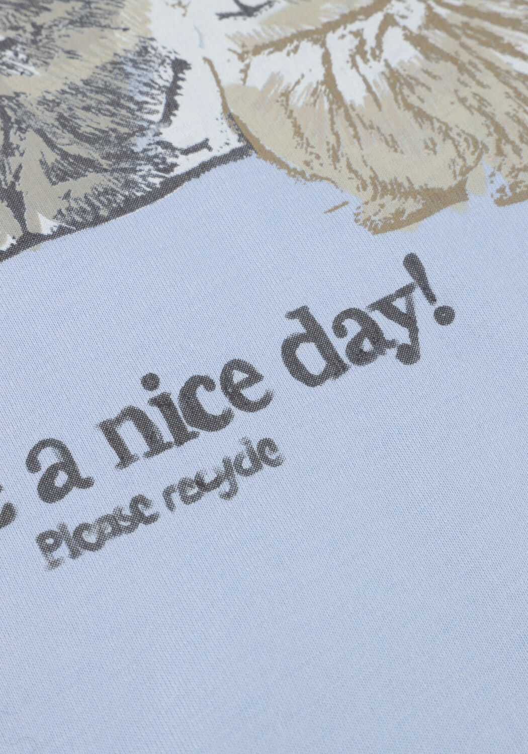 Lichtblauwe GANNI T-shirt T4278 - large