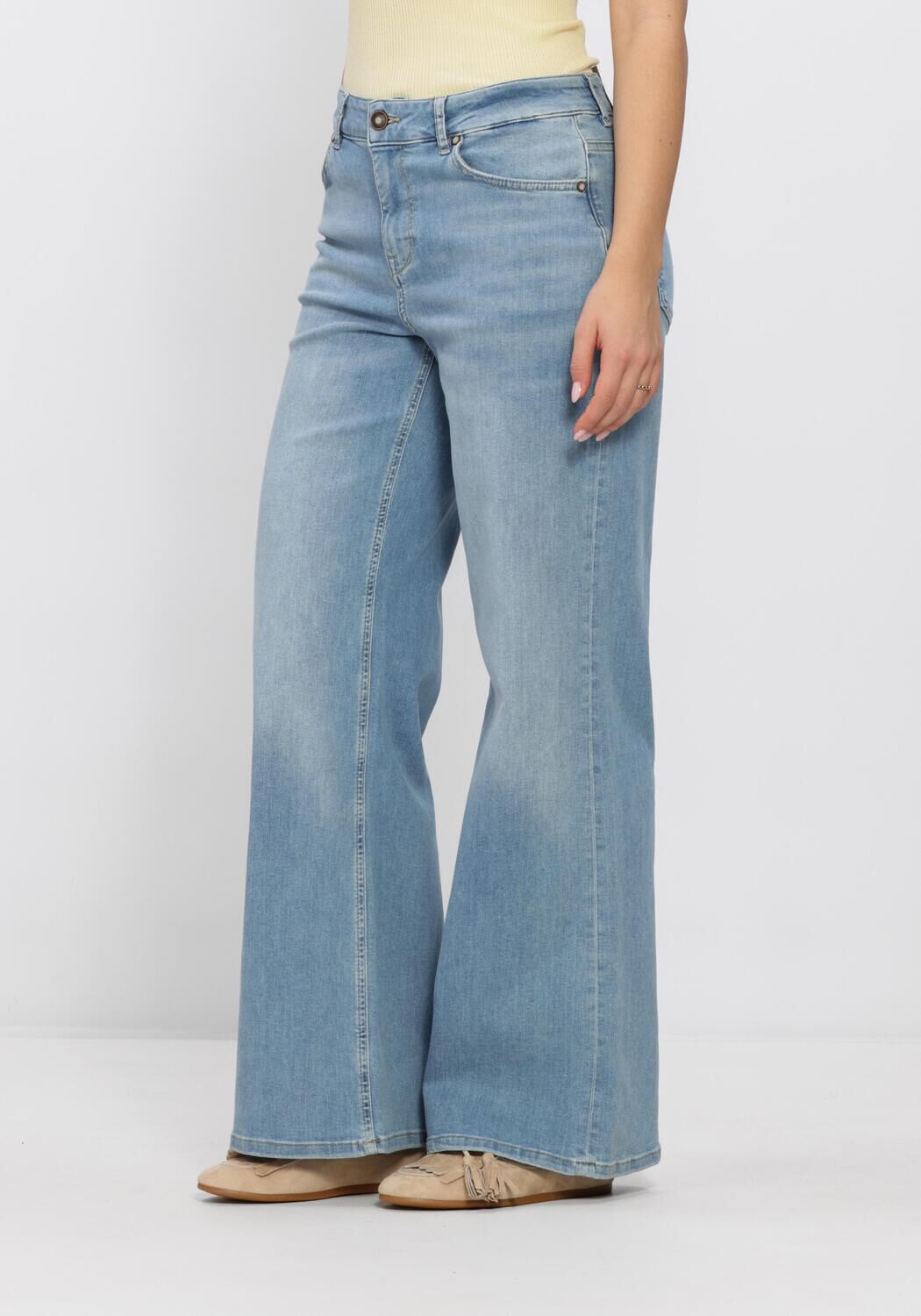 Blauwe MOS MOSH Wide jeans MMDARA SALUTE  JEANS