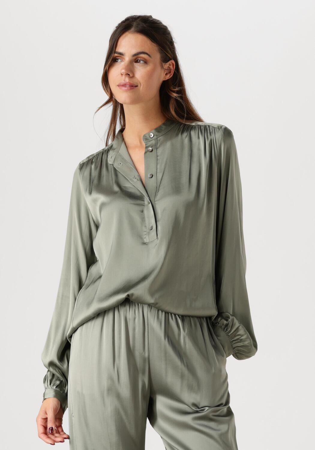 Amaya Amsterdam Blouse Dames Jip, Maat: M, Kleur: Groen