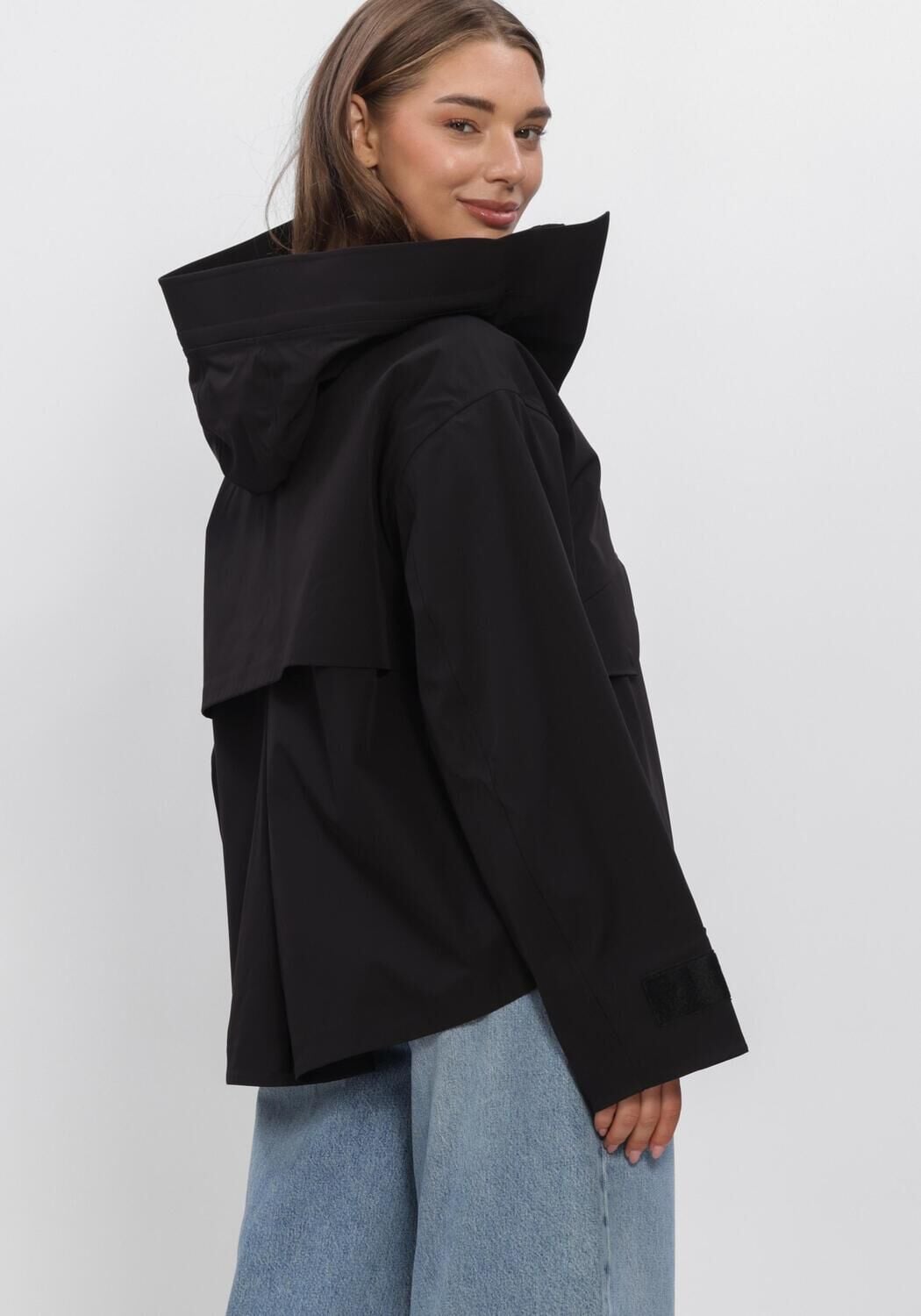 Zwarte CANADA GOOSE Regenjas TOFINO RAIN JACKET - large