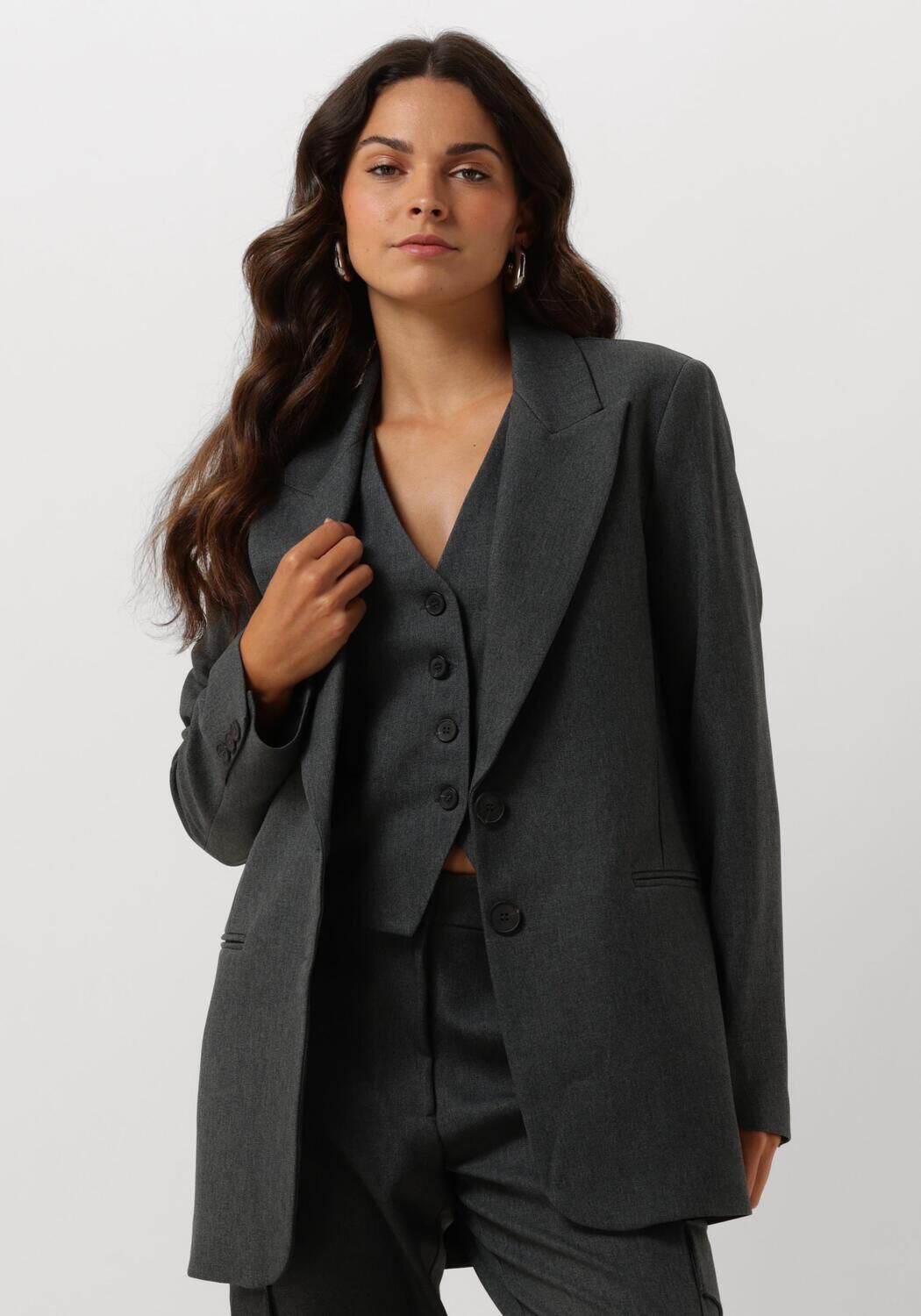 Access Blazer Dames D44-1072-158, Maat: 34, Kleur: Grijs