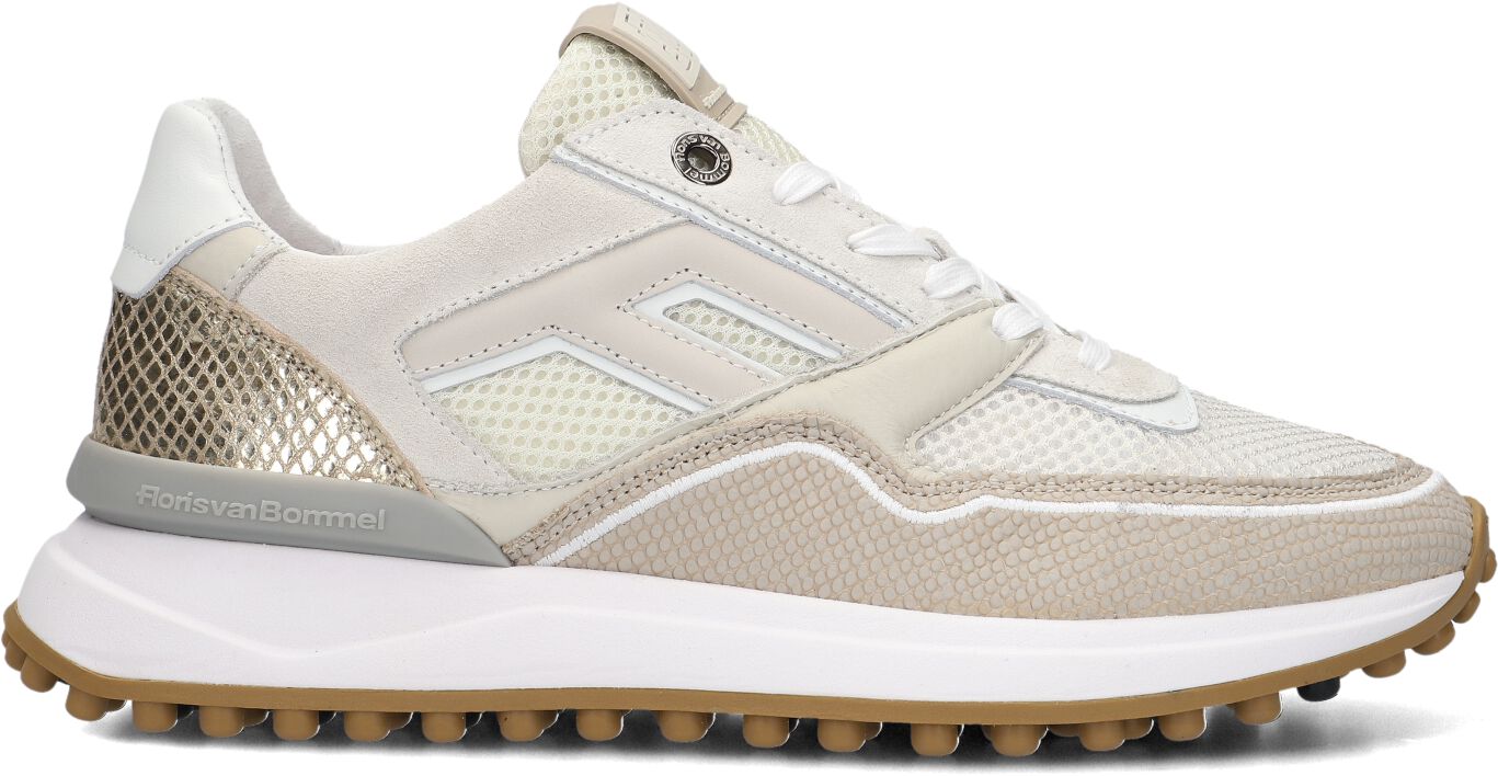 Floris van Bommel Lage Sneakers Dames Sfm-10128, Maat: 35, Materiaal: Textiel, Kleur: Taupe