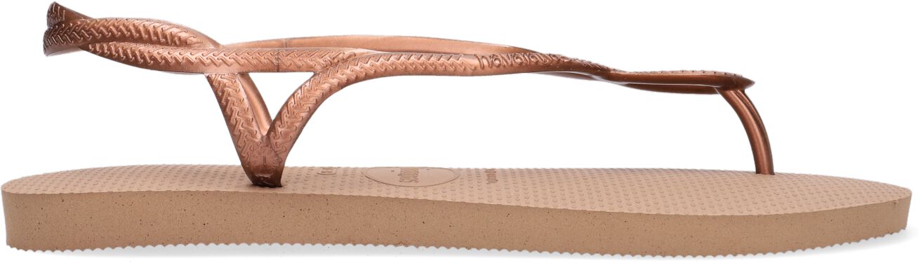 Havaianas Teenslippers Dames Luna, Maat: 37, Materiaal: Rubber, Kleur: Brons