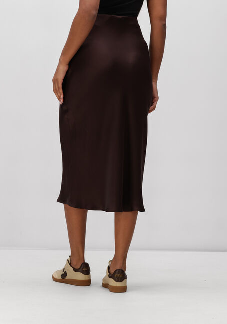 Bruine ANINE BING Broeken BAR SILK SKIRT - DEEP BROWN - large