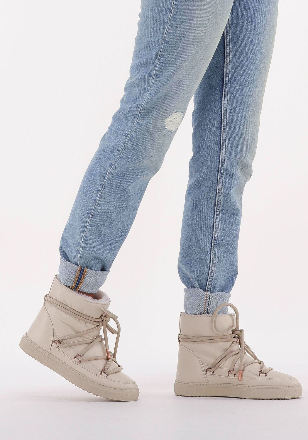 Beige INUIKII Vachtlaarzen CLASSIC - large