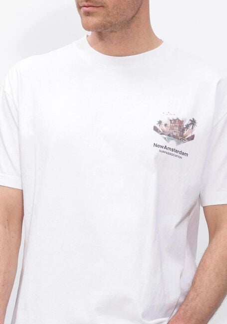 Lichtblauwe NEW AMSTERDAM SURF ASSOCIATION Polo TROPICAL TEE - large