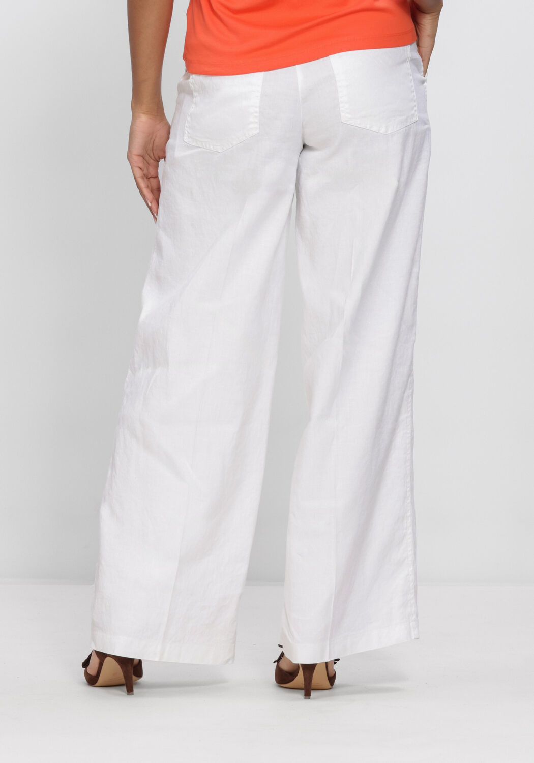 Witte CAMBIO Wijde broek ADRIENNE - large