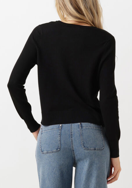 Zwarte SUMMUM Vest SHORT CARDIGAN SOFT VISCOSE POLYAMIDE KNIT - large