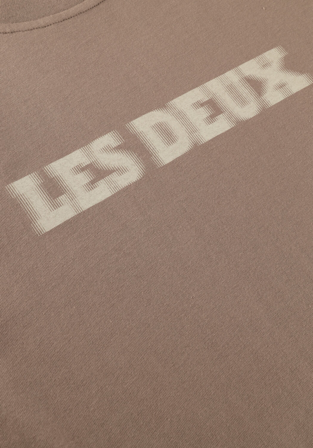 Taupe LES DEUX T-shirt BRADY LOGO T-SHIRT - large
