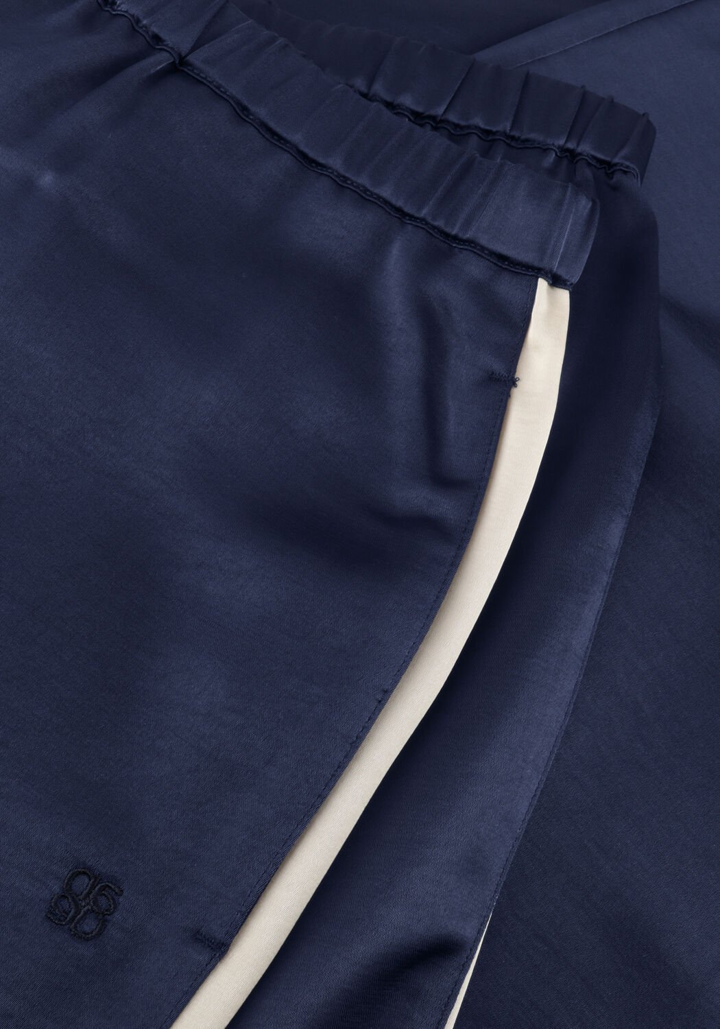 Blauwe DANTE6 Pantalon DARE STRIPED SATIN PANTS - large