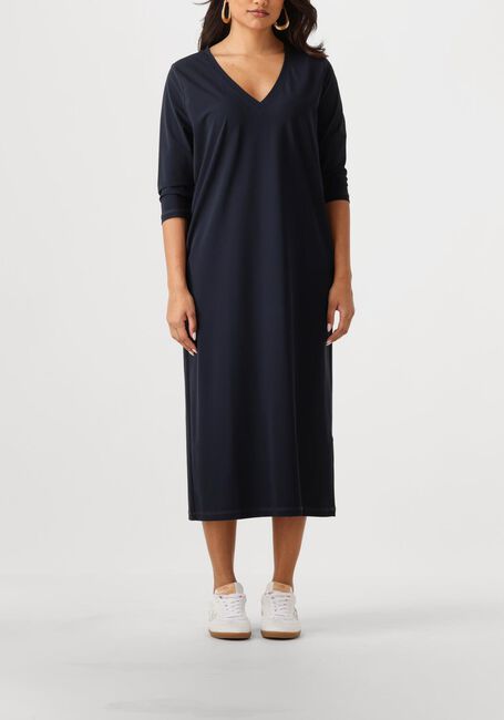 Donkerblauwe PENN & INK Midi jurk BLAKE - large