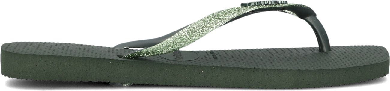 Havaianas Teenslippers Dames Square Glitter, Maat: 35/36, Materiaal: Rubber, Kleur: Groen
