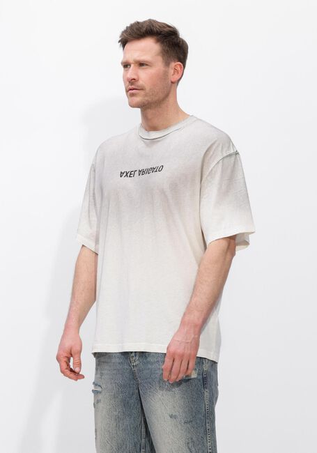 Gebroken wit AXEL ARIGATO T-shirt DISTORT LIGHT T-SHIRT - large