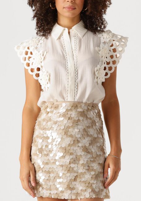 Gebroken wit COPENHAGEN MUSE Top MOLLY SHIRT - large