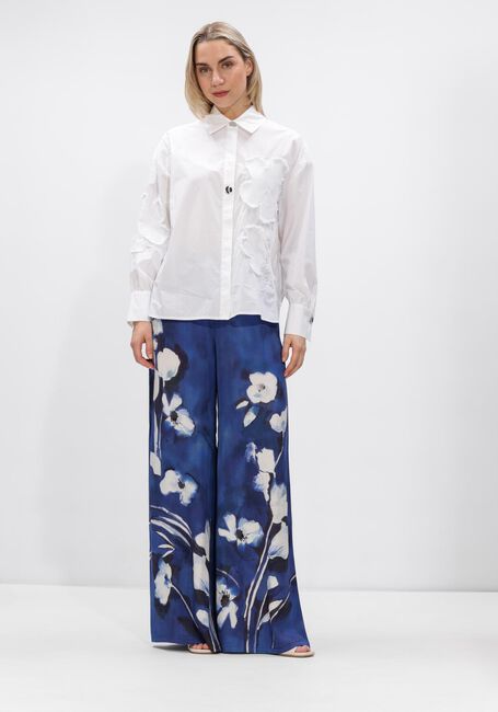 Blauwe CAROLINE BISS Wijde broek 1583 - large