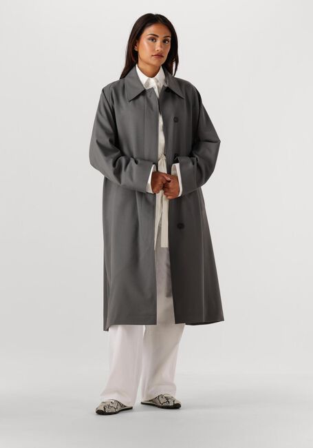 Witte ROHE Blouses POPLIN SILK COMBINED GILET SHIRT - large