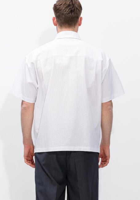 Witte OLAF HUSSEIN Casual overhemd STRIPE BOXY SS SHIRT - large