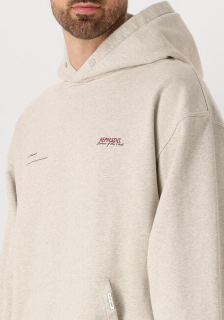 Grijze REPRESENT Sweater PATRON OF THE CLUB HOODIE - large