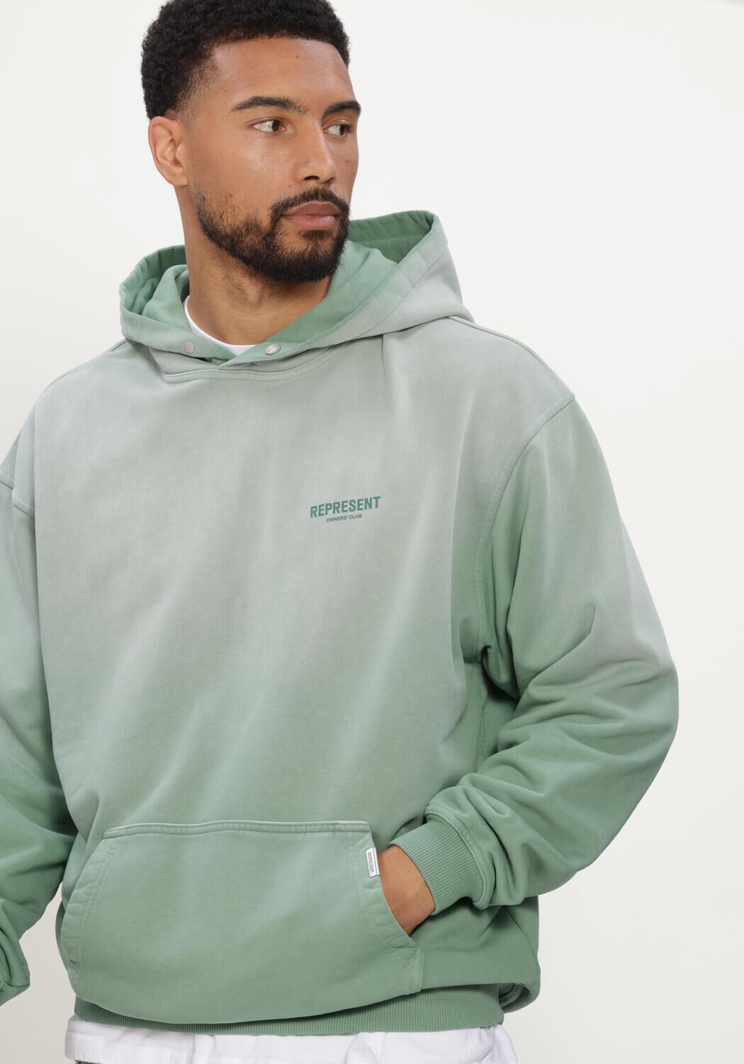 Groene REPRESENT Sweater OWNERS CLUB HOODIE - large