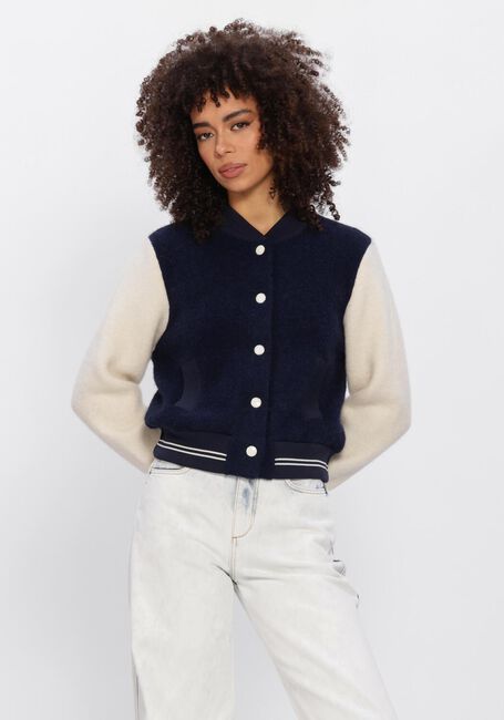 Donkerblauwe DOROTHEE SCHUMACHER Jack COLLEGE ALLURE JACKET - large