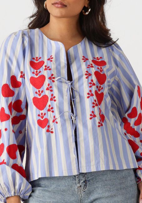 Blauwe SISSEL EDELBO Blouses ELISABETH TOP - large