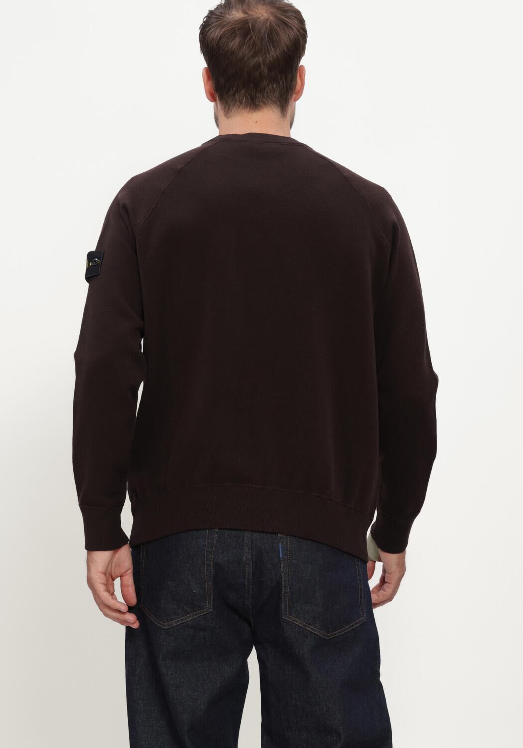Grijze STONE ISLAND Trui CREW NECK S01A1 - large