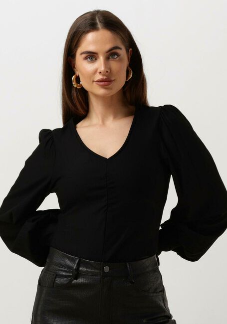 Zwarte GESTUZ Blouses RIFAGZ V-NECK BLOUSE - large