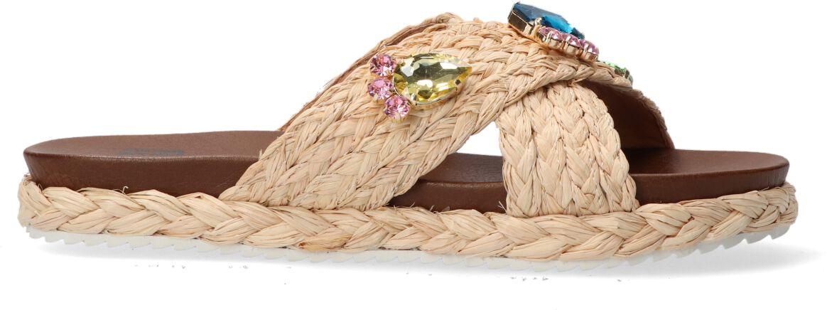 Bibi Lou Slippers
Dames 889z70hg, Maat: 37, Materiaal: Raffia, Kleur: Beige
