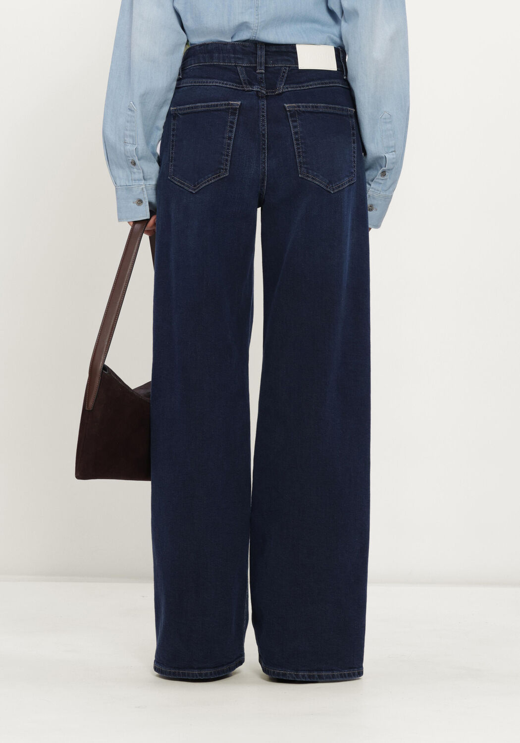 Donkerblauwe CLOSED Wide jeans JAYLA - large