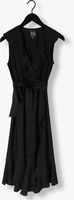 Zwarte ACCESS Midi jurk SLEEVELESS DRESS WITH RUFFLES - medium