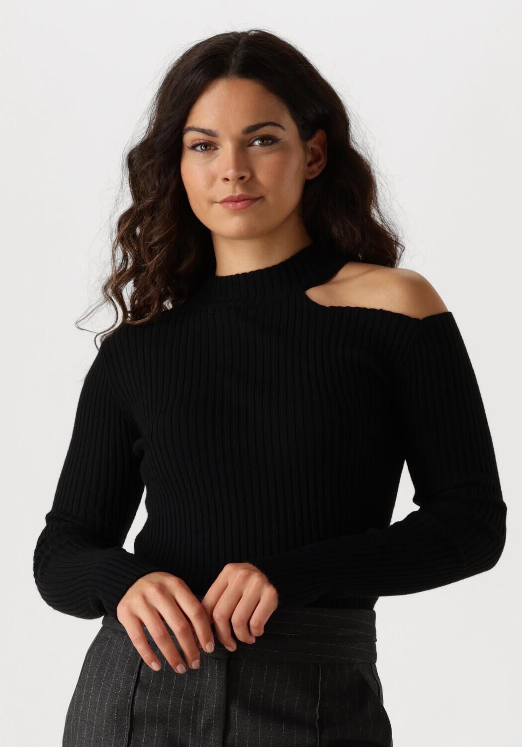 AAIKO Top Dames Anouk Vis 321, Maat: L, Kleur: Zwart