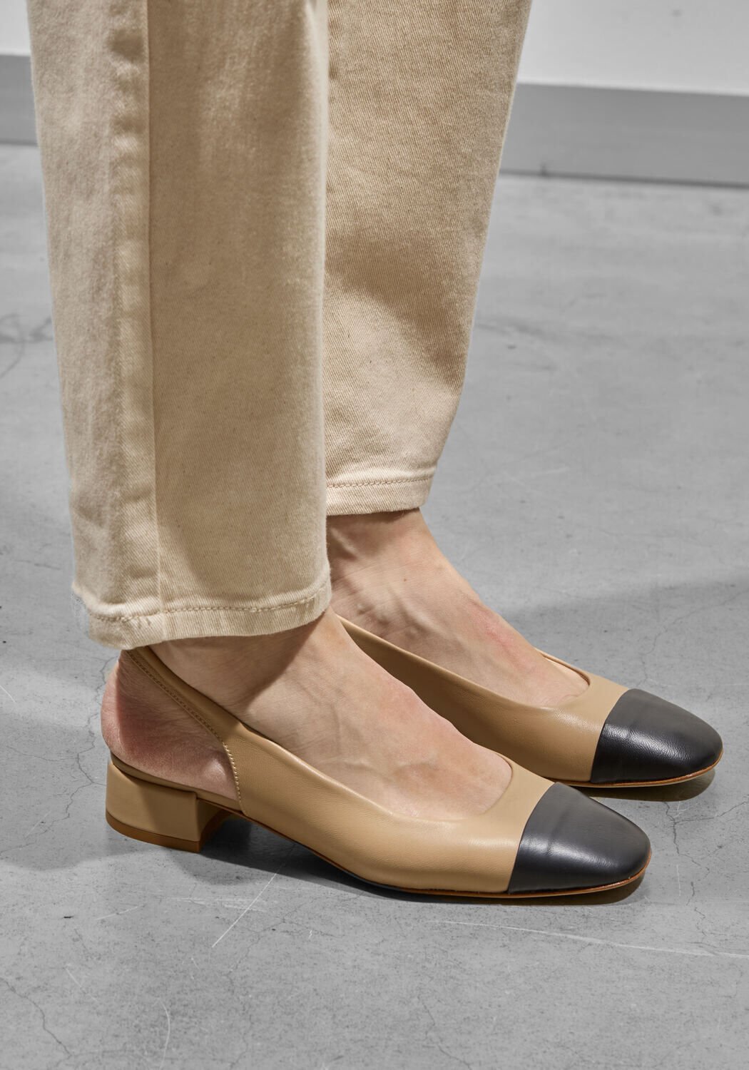 Zwarte ODARE Ballerina's GIRONA MET SLINGBACK - large