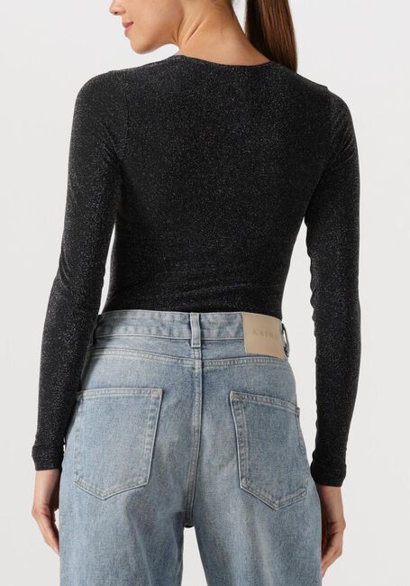 Zwarte WOLFORD Top SHIMMER BODY - large