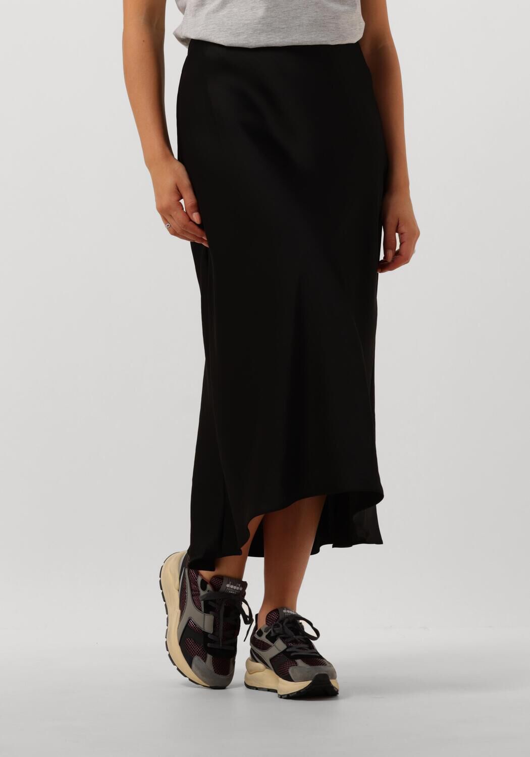 Dante6 Midirok Dames Peppa Midi Skirt, Maat: L, Kleur: Zwart