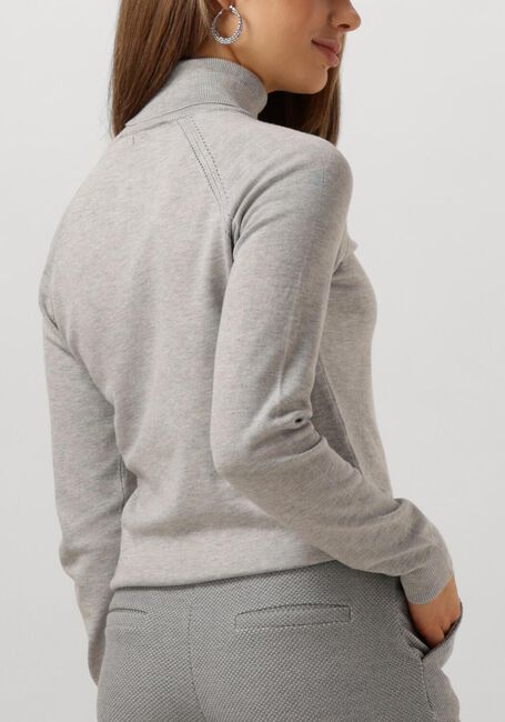 Grijze SUMMUM Coltrui TURTLE NECK SWEATER SOFT VISCOSE POLYAMIDE KNIT - large