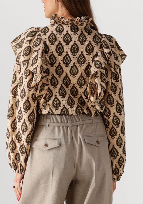 Beige SUMMUM Blouses LONGSLEEVE BLOUSE PRINT BRODERY - large