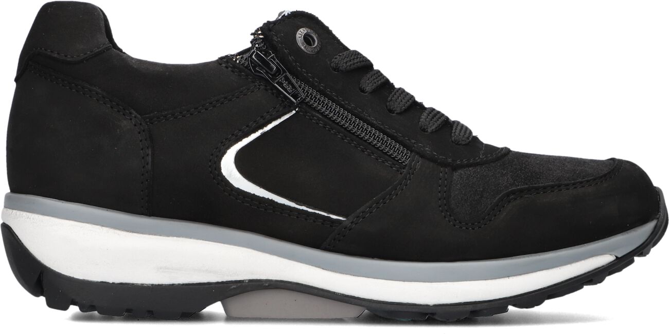 Xsensible Lage Sneakers Dames Jersey, Maat: 43, Materiaal: Suède, Kleur: Zwart
