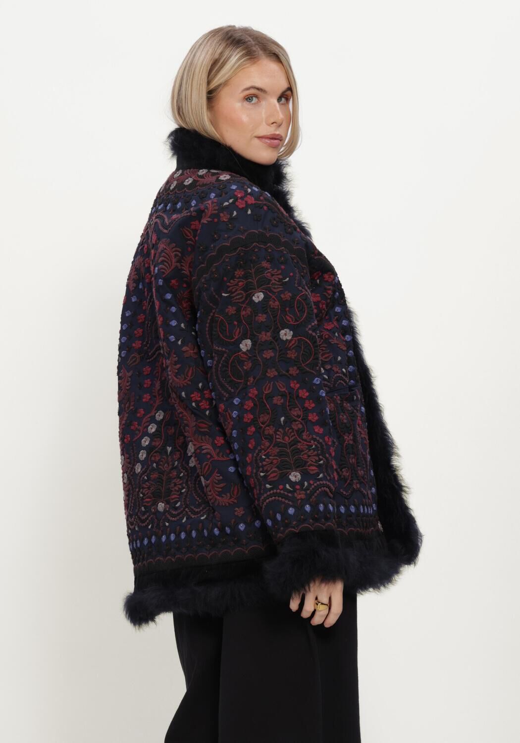 Multi ANTIK BATIK Faux fur jas IVAN JACKET - large