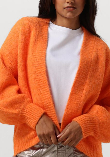 Oranje SUMMUM Vest PUFF SLEEVE CARDIGAN COZY MELANGE KNIT - large