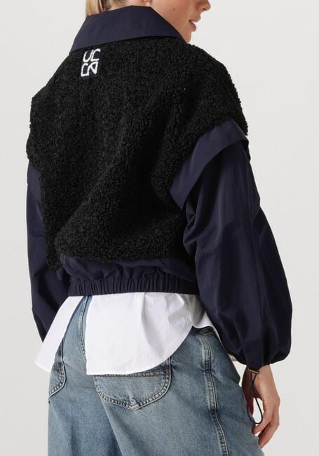 Zwarte ULLA JOHNSON Teddy jas AIDAN TEDDY FLEECE JACKET - large