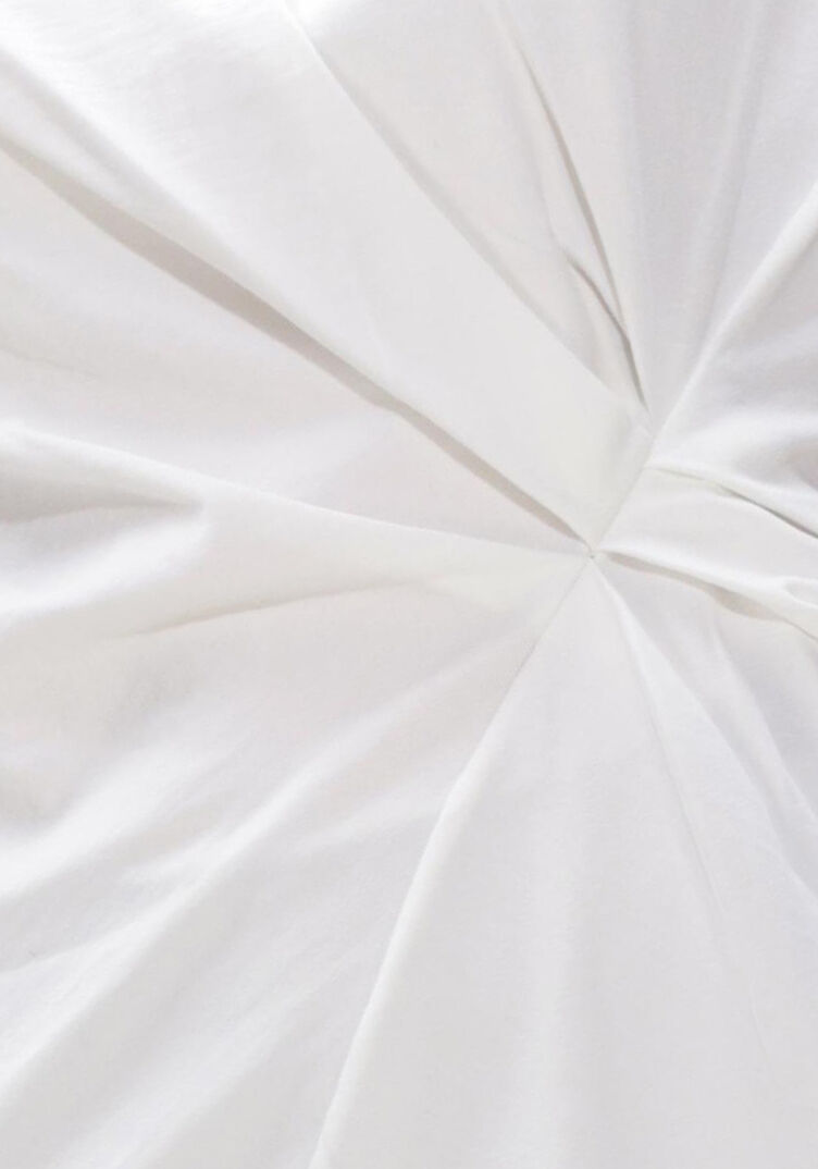 Witte ROHE Top REINVENTED T SHIRT - large