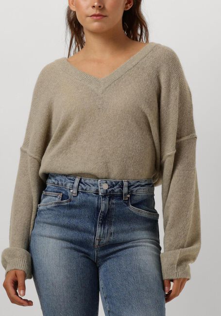 Groene DANTE6 Trui ULAN V-NECK SWEATER - large