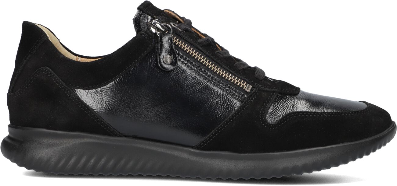 Hartjes Lage Sneakers Dames 162.1128, Maat: 41, Materiaal: Leer, Kleur: Zwart