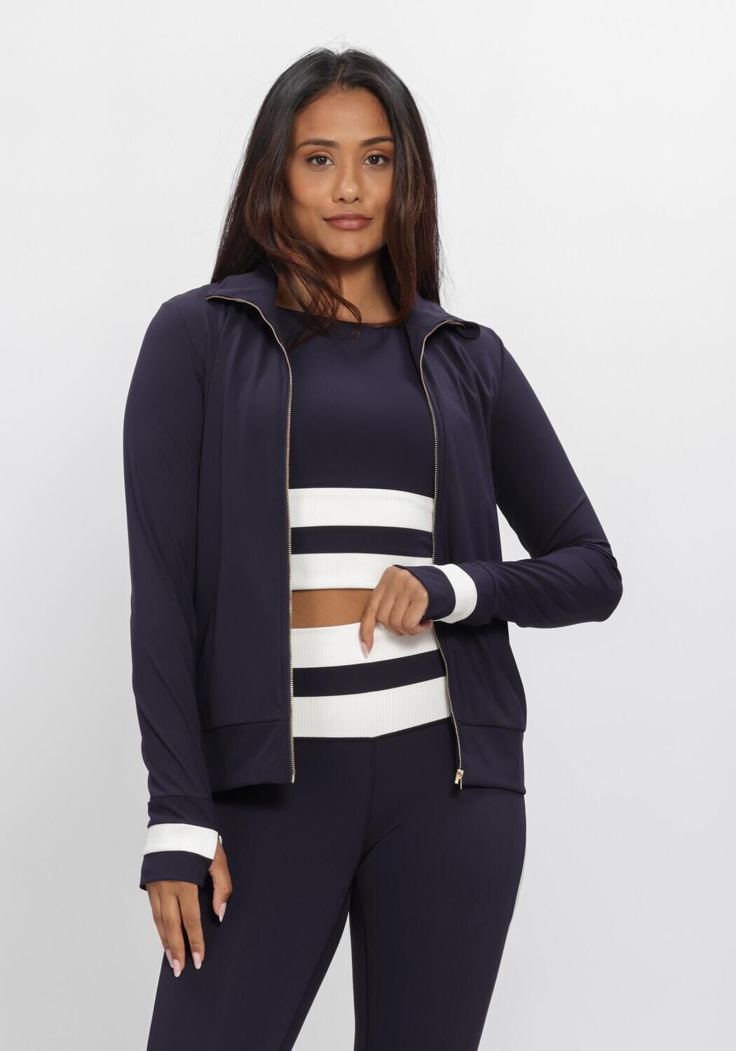 Donkerblauwe HOUSE OF GRAVITY Sportvesten PERFORMANCE JACKET - large